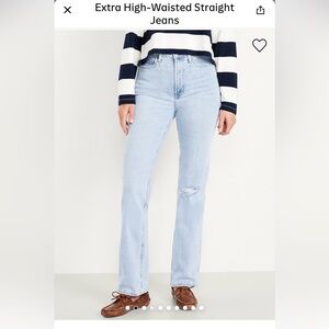 Old Navy Light Blue Straight Leg Jeans